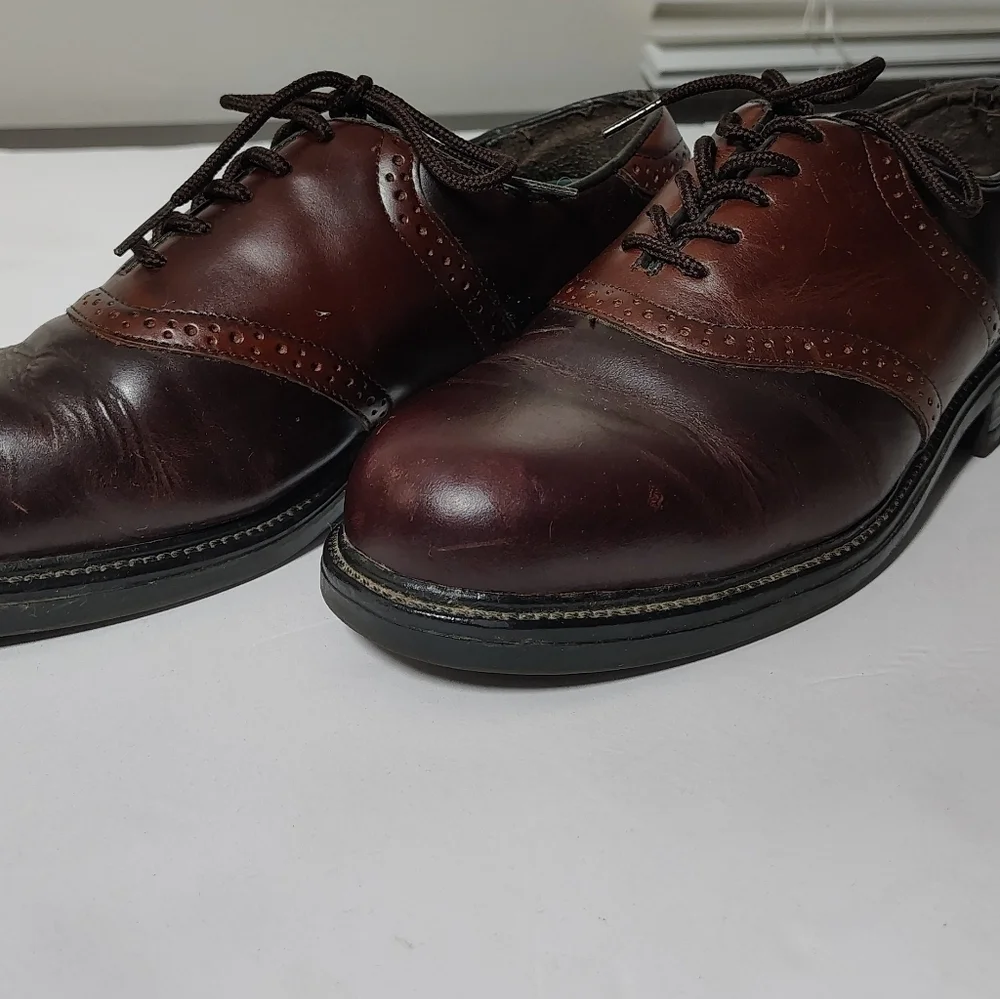 Nunn Bush Dark Brown Leather Oxfords 9.5